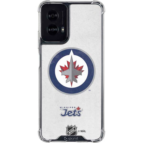 NHL Winnipeg Jets Distressed Moto G Power 5G (2024) Clear Case