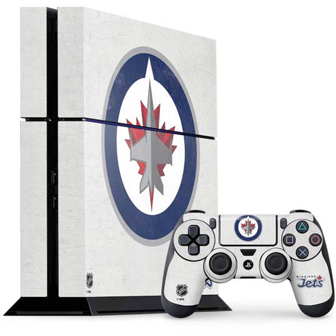 NHL Winnipeg Jets Distressed PlayStation PS4 Skins