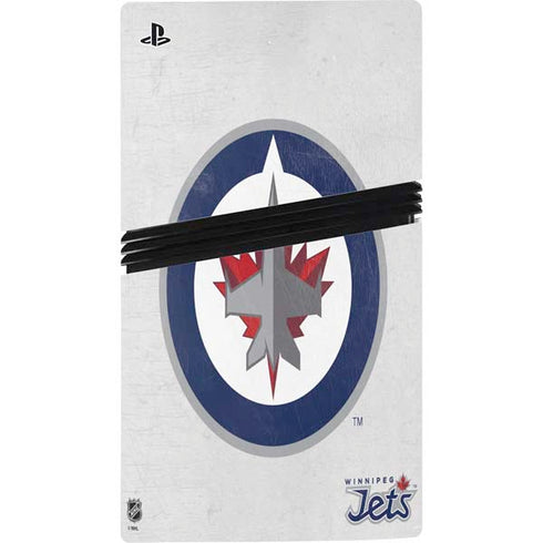 NHL Winnipeg Jets Distressed PS5 Pro Bundle Skin