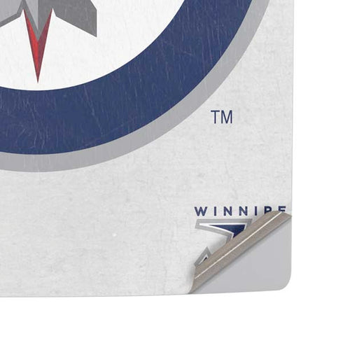 NHL Winnipeg Jets Distressed PS5 Pro Disk Console Skin