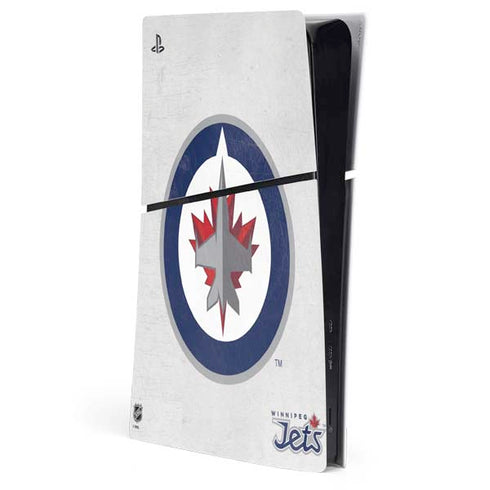 NHL Winnipeg Jets Distressed PS5 Slim Digital Edition Console Skin