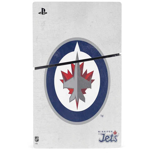 NHL Winnipeg Jets Distressed PS5 Slim Digital Edition Console Skin