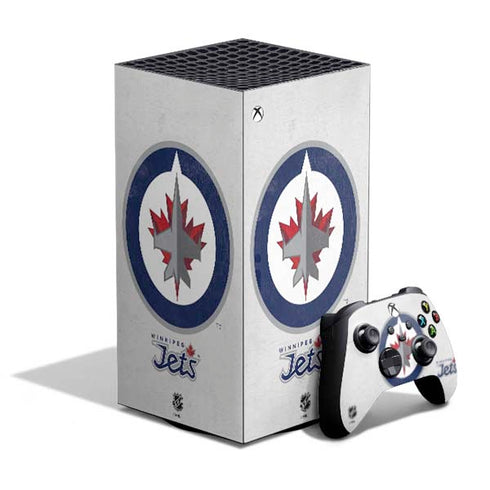 NHL Winnipeg Jets Distressed XBox Series X Digital Edition Bundle Skin