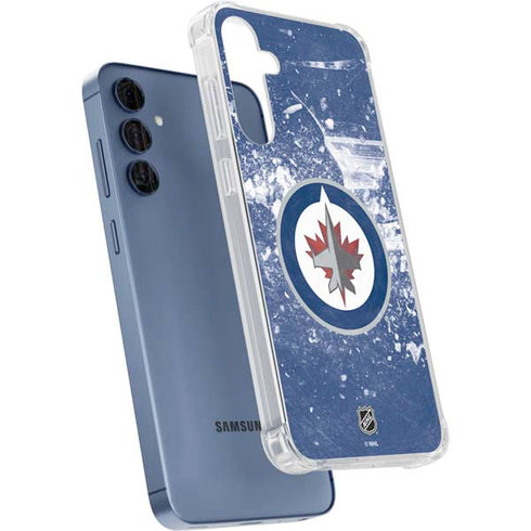 NHL Winnipeg Jets Frozen Galaxy A55 5G Clear Case