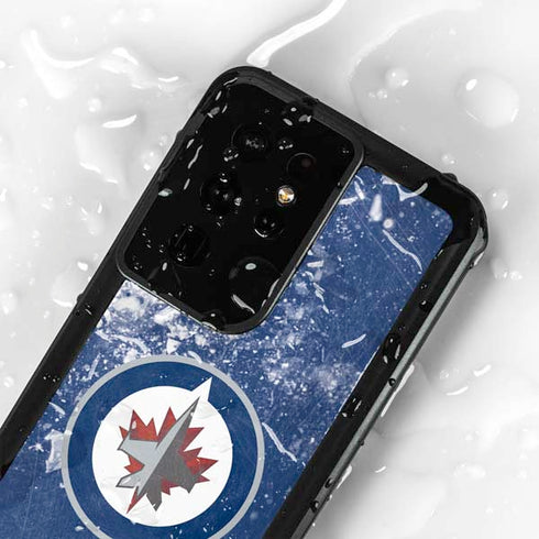 NHL Winnipeg Jets Frozen Galaxy S24 Ultra Waterproof Case