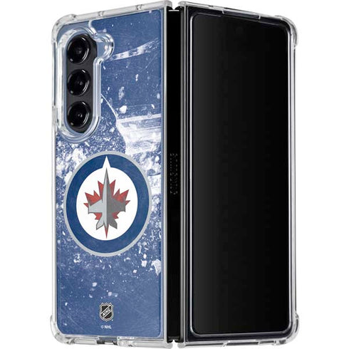 NHL Winnipeg Jets Frozen Galaxy Z Fold5 5G Clear Case