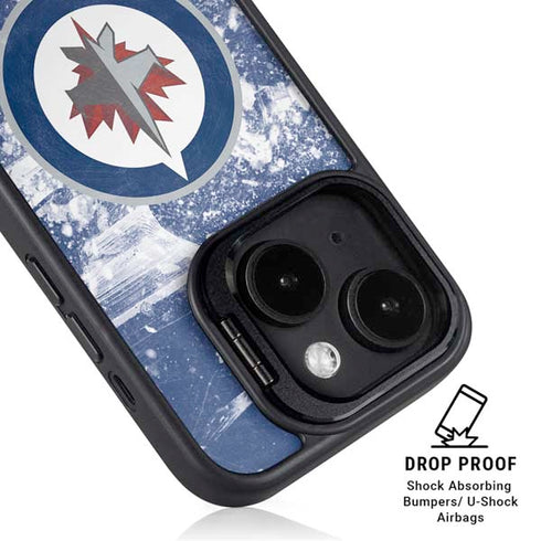 NHL Winnipeg Jets Frozen iPhone 15 Plus Kickstand Case