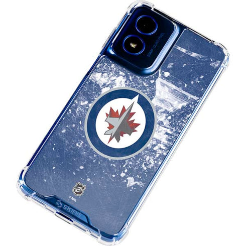 NHL Winnipeg Jets Frozen Moto G 5G (2024) Clear Case