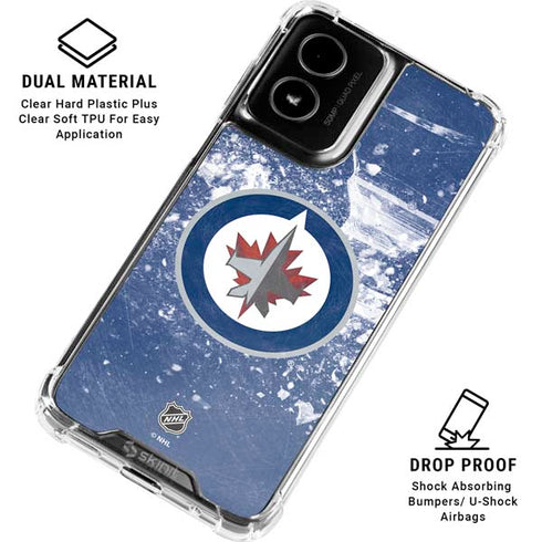 NHL Winnipeg Jets Frozen Moto G Power 5G (2024) Clear Case