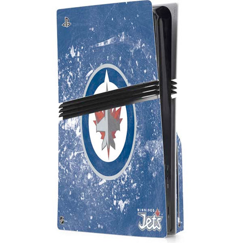 NHL Winnipeg Jets Frozen PS5 Pro Disk Console Skin