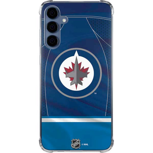 NHL Winnipeg Jets Jersey Galaxy A35 5G Clear Case