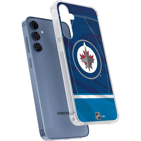 NHL Winnipeg Jets Jersey Galaxy A35 5G Clear Case