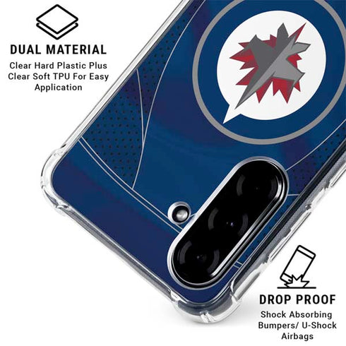 NHL Winnipeg Jets Jersey Galaxy A36 5G Clear Case