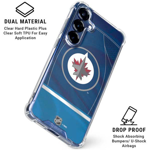 NHL Winnipeg Jets Jersey Galaxy S25 FE Clear Case