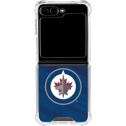 NHL Winnipeg Jets Jersey Galaxy Z Flip6 Clear Case