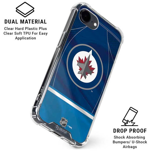 NHL Winnipeg Jets Jersey iPhone 16e Clear Case
