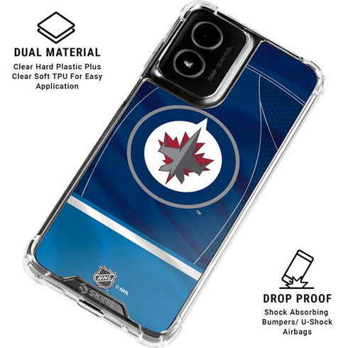 NHL Winnipeg Jets Jersey Moto G Power 5G (2024) Clear Case
