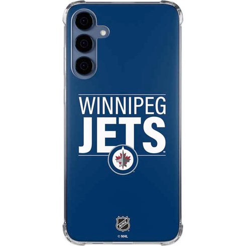 NHL Winnipeg Jets Lineup Galaxy A55 5G Clear Case