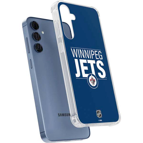 NHL Winnipeg Jets Lineup Galaxy A55 5G Clear Case