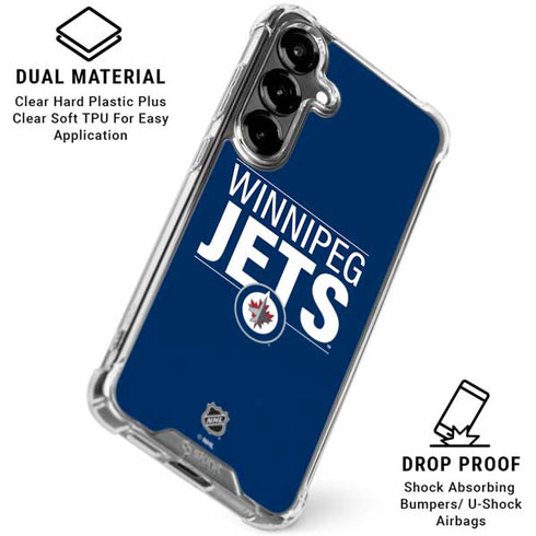 NHL Winnipeg Jets Lineup Galaxy S26 Plus Clear Case