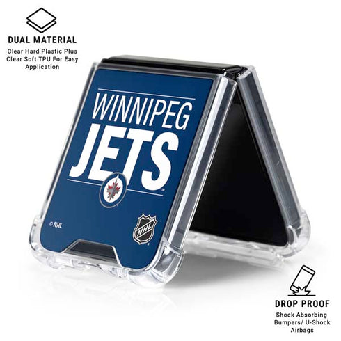 NHL Winnipeg Jets Lineup Galaxy Z Flip6 Clear Case