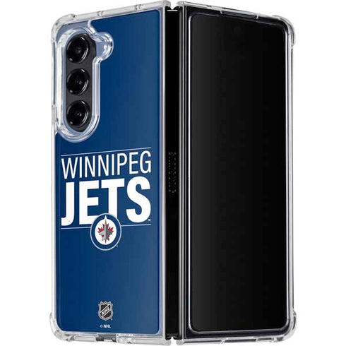 NHL Winnipeg Jets Lineup Galaxy Z Fold5 5G Clear Case