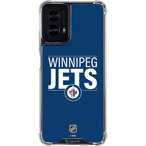 NHL Winnipeg Jets Lineup Moto G Power 5G (2024) Clear Case