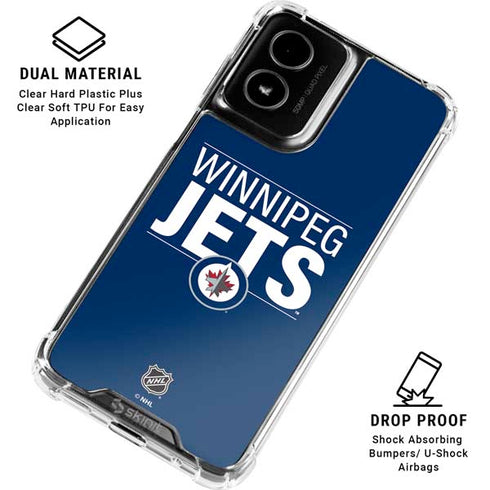 NHL Winnipeg Jets Lineup Moto G Power 5G (2024) Clear Case