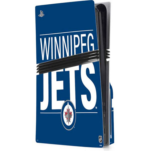 NHL Winnipeg Jets Lineup PS5 Pro Disk Console Skin