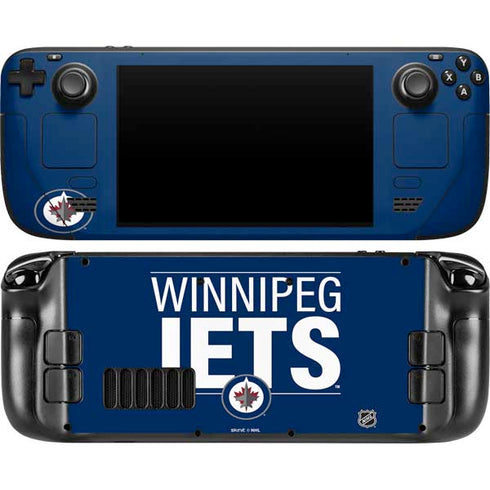 NHL Winnipeg Jets Lineup Steam Deck Handheld Gaming Computer OLED Skin