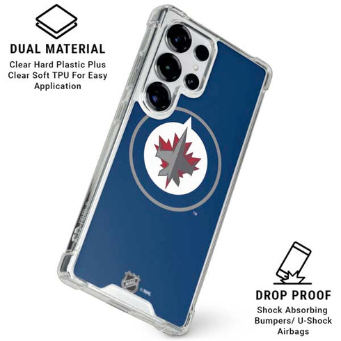 NHL Winnipeg Jets Logo Galaxy S25 Ultra Clear Case