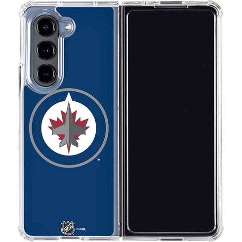NHL Winnipeg Jets Logo Galaxy Z Fold5 5G Clear Case