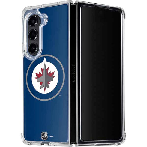 NHL Winnipeg Jets Logo Galaxy Z Fold5 5G Clear Case