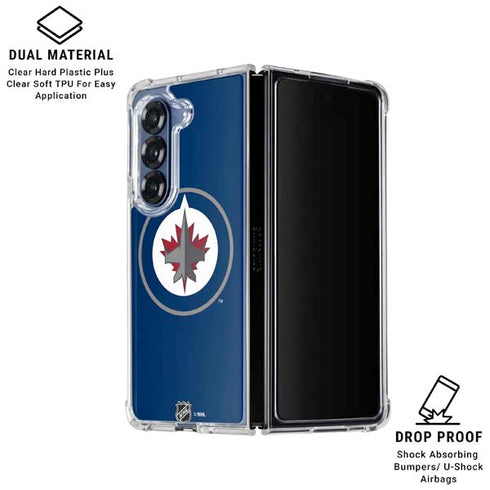NHL Winnipeg Jets Logo Galaxy Z Fold6 Clear Case