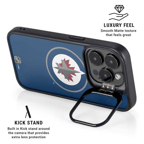 NHL Winnipeg Jets Logo iPhone 15 Pro Max Kickstand Case