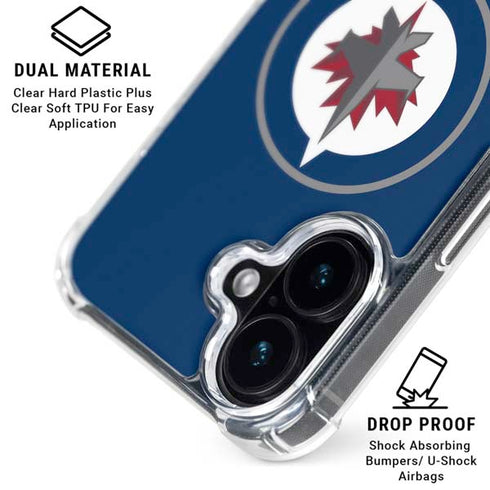 NHL Winnipeg Jets Logo iPhone 16 Plus Clear Case