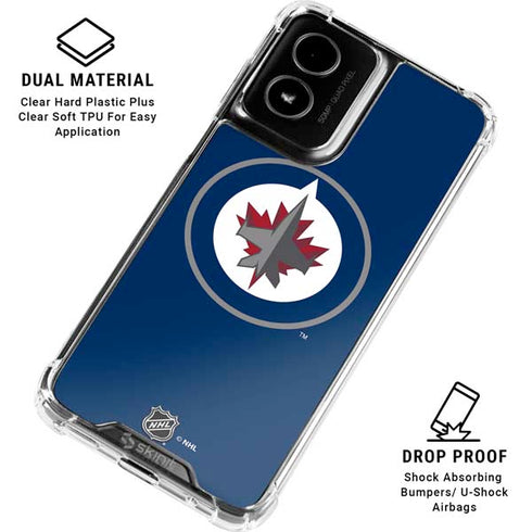 NHL Winnipeg Jets Logo Moto G Power 5G (2024) Clear Case