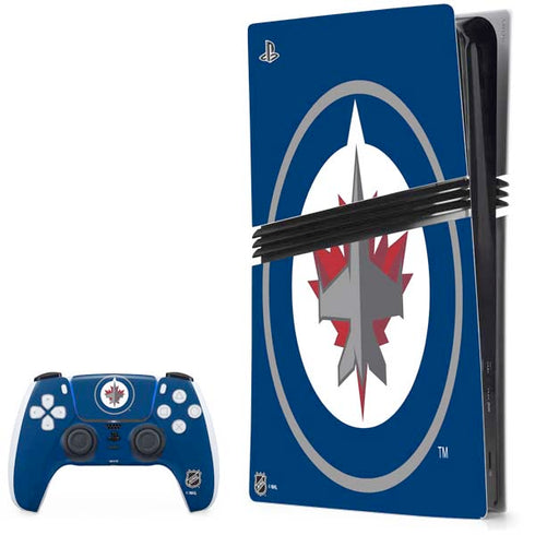 NHL Winnipeg Jets Logo PS5 Pro Bundle Skin