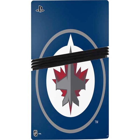 NHL Winnipeg Jets Logo PS5 Pro Disk Bundle Skin
