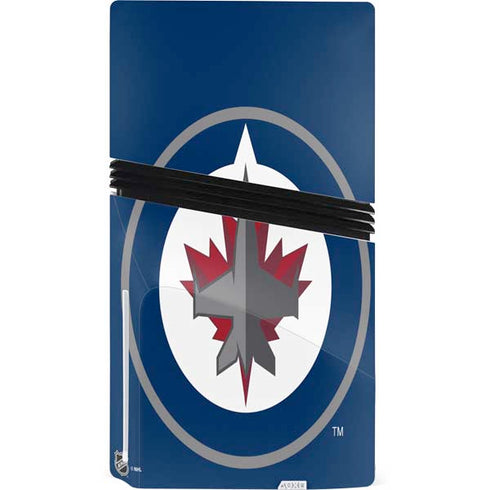 NHL Winnipeg Jets Logo PS5 Pro Disk Bundle Skin