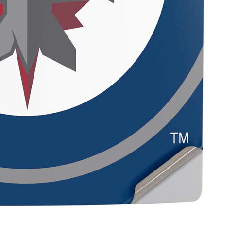 NHL Winnipeg Jets Logo PS5 Pro Disk Console Skin