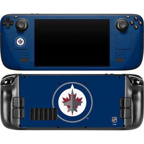 NHL Winnipeg Jets Logo Steam Deck Handheld Gaming Computer OLED Skin