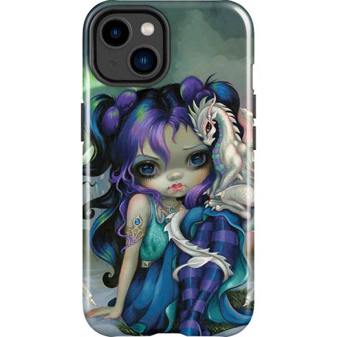 Winter Fairy With Frost Dragon by Jasmine Becket-Griffith iPhone 15 Impact Case