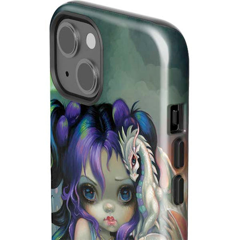 Winter Fairy With Frost Dragon by Jasmine Becket-Griffith iPhone 15 Impact Case