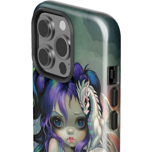 Winter Fairy With Frost Dragon by Jasmine Becket-Griffith iPhone 15 Pro Impact Case