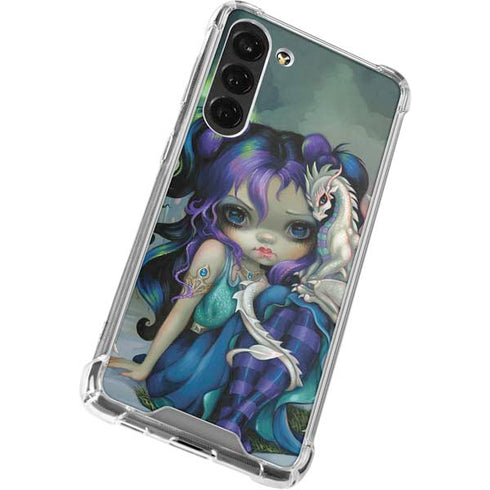 Winter Fairy With Frost Dragon by Jasmine Becket-Griffith Galaxy S24 FE Clear Case