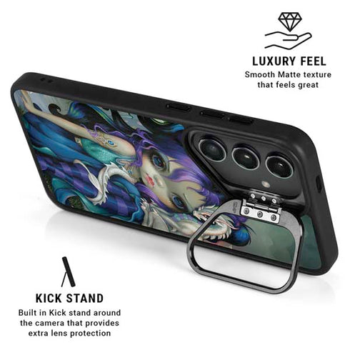 Winter Fairy With Frost Dragon by Jasmine Becket-Griffith Galaxy S24 FE Kickstand Case