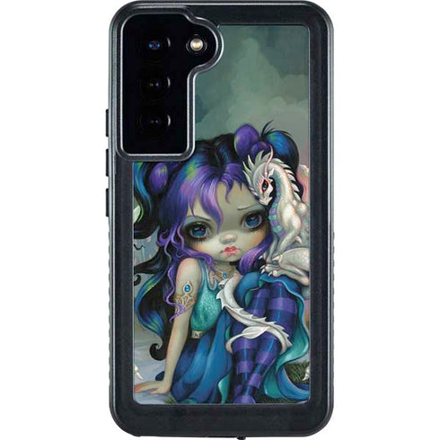 Winter Fairy With Frost Dragon by Jasmine Becket-Griffith Galaxy S24 Plus Waterproof Case