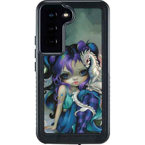 Winter Fairy With Frost Dragon by Jasmine Becket-Griffith Galaxy S24 Waterproof Case