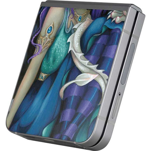 Winter Fairy With Frost Dragon by Jasmine Becket-Griffith Galaxy Z Flip6 Skin